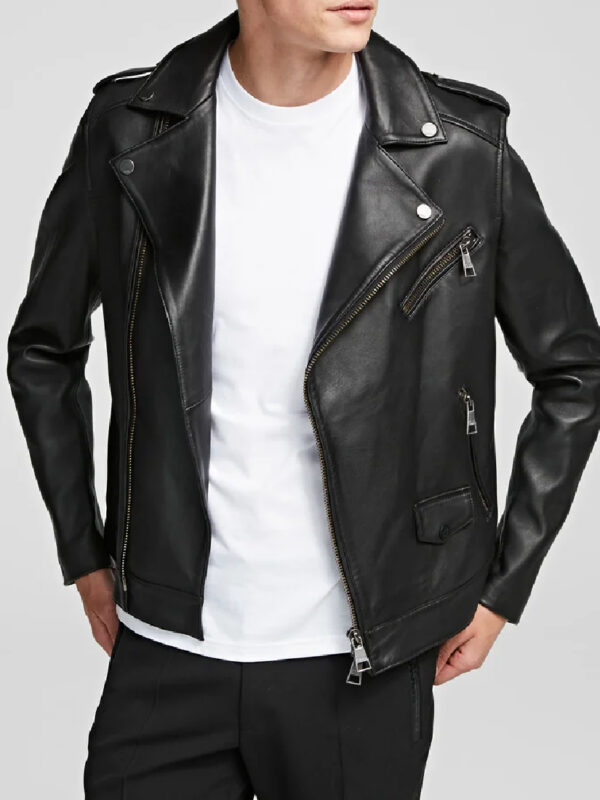 Andrew Moto Black Leather Jacket