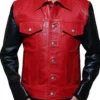 Red and Black Leather Jacket