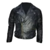 New Men's Classic Diamond Biker Distressed Vintage Leather Jacket