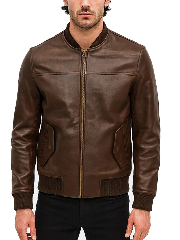 Black Cafe Racer Biker Jacket