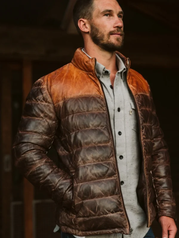 Bridger Leather Down Jacket