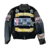 2024 All-Star Indianapolis Black Wool and Leather Jacket