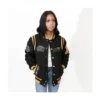 Alabama State University Unisex Black Varsity Jacket