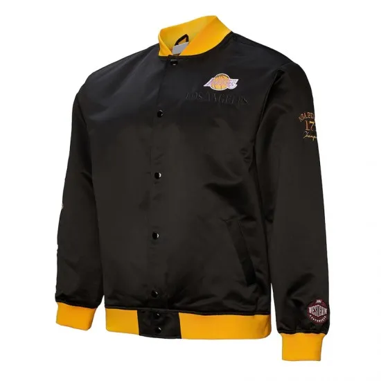 LA Lakers OG 3.0 Lightweight Black Satin Jacket