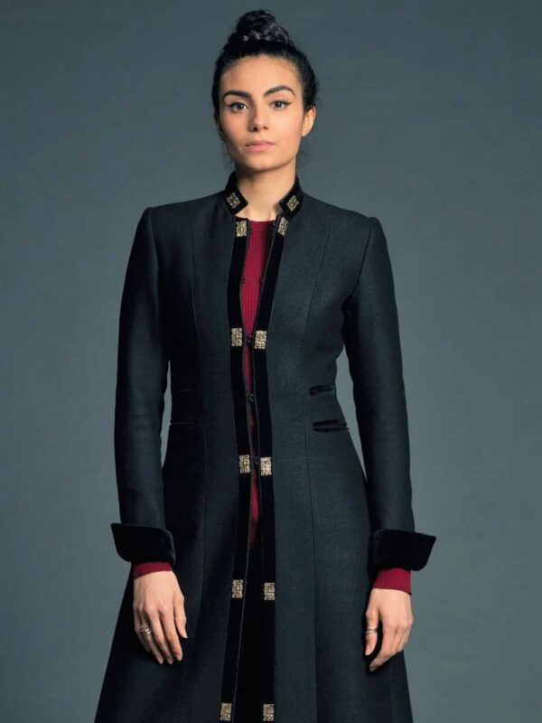 A Discovery of Witches Aisha Hart Black Wool Coat