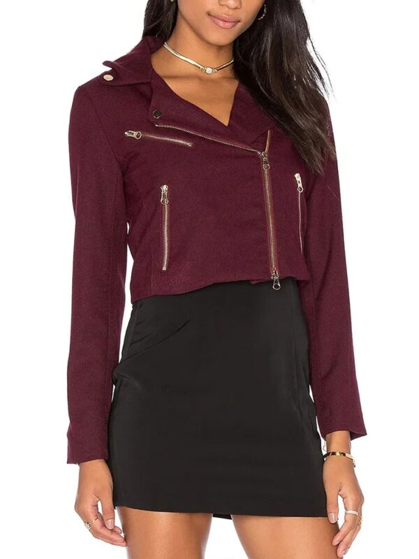 Beauty and the Beast Kristin Kreuk Burgundy Jacket